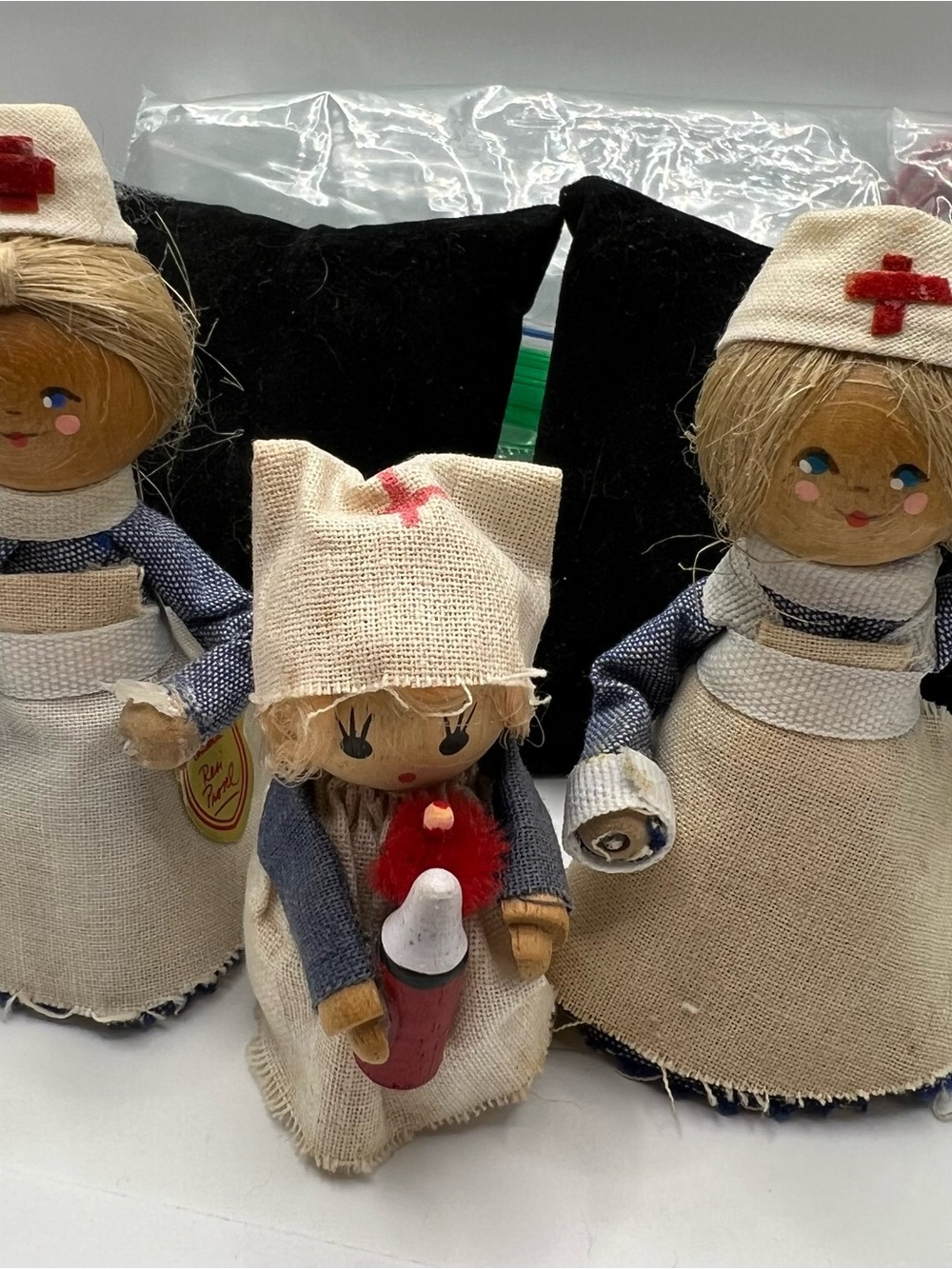 Resi Prosel Nurse Doll Trio Beige/Blue